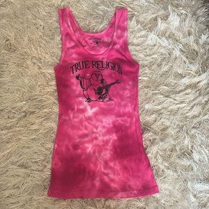 true religion tie dye tank top